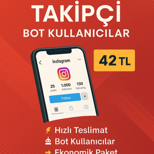 1000 Adet İnstagram Bot Takipçi